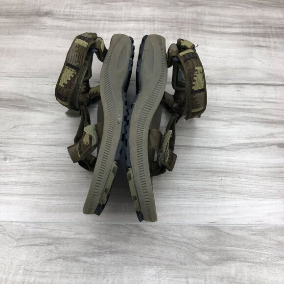 Teva Sandals Kids 2 Hurricane Green Hook and Loop Adjustable Strap Outdoor Shoes - Picture 5 of 11